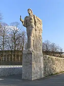 Deutsche Nike auf dem Berliner Olympiagelände