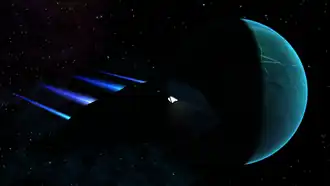 Cobra vor durch Mod eingefügten Planeten