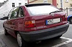 Heckansicht Fünftürer (1991–1994)