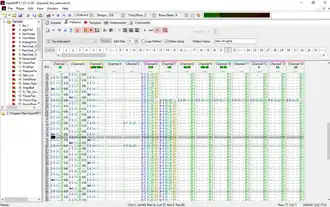 Bildschirmfoto von OpenMPT 1.31.12.00 unter Windows 10