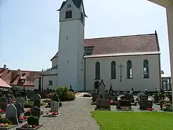 Kirchenareal St. Nikolaus→möglicherweise „Burgus Opfenbach“