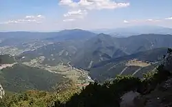 Bergwelt rund um Zázrivá, Okres Dolný Kubín; Oravská Magura vom Berg Veľký Rozsutec in der Kleinen Fatra gesehen