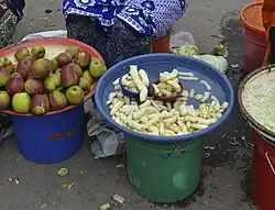 Orchideenwurzeln (Chikanda, Kinaka, Kikanda) (Habenaria, Disa, Satyrium sowie Brachycorythis und Eulophia-Arten) (siehe auch Salep)