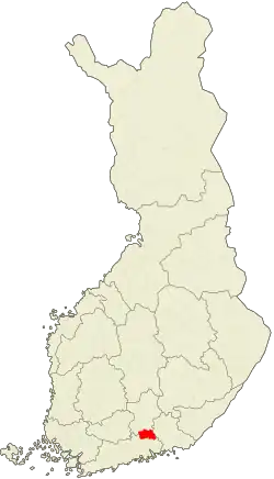 Lage von Orimattila in Finnland