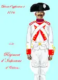 Régiment d’Orléans 1776 bis 1779