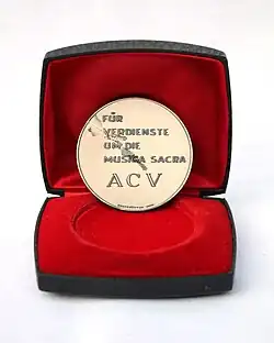 Rückseite der Orlando-di-Lasso-Medaille von Franz Josef Wagner (1969)