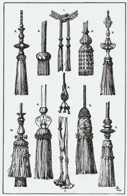 Abbildung historischer Quasten