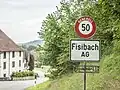 Ortstafel Fisibach