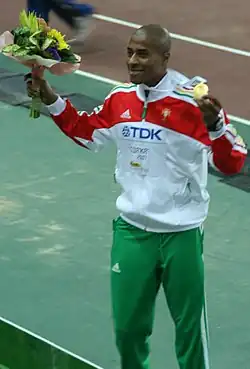 Weltmeister Nelson Évora feierte seinen ersten großen internationalen Erfolg