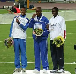 Weitsprung: Die Siegerehrung