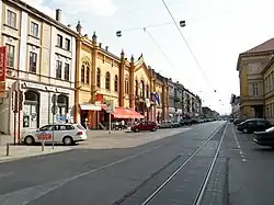 Straßenansicht in Osijek