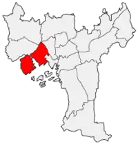 Lage von Frogner in Oslo