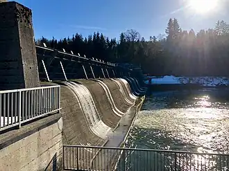 Lechstaustufe 11 von Osten