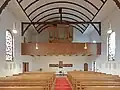 Blick zur Orgelempore