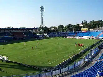 Das Stadion Bazaly in Ostrava (August 2009)