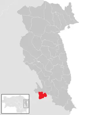 Lage der Gemeinde Ottendorf an der Rittschein im Bezirk Hartberg-Fürstenfeld (anklickbare Karte)