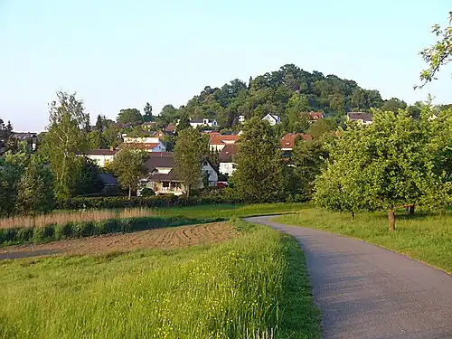 Blick auf die Westseite des Ottilienberges