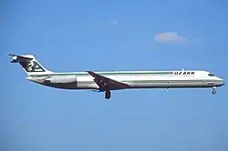 Eine McDonnell Douglas MD-82 von Ozark Air Lines