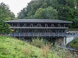 Péralla-Brücke von 1995 über die Veveyse de Châtel