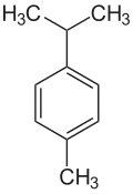 Struktur von p-Cymol