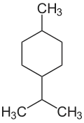 Strukturformel von p-Menthan