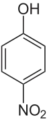 Struktur von p-Nitrophenol