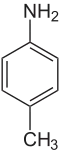 Struktur von p-Toluidin