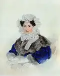 Elisabeth Alexeevna Ostermann-Tolstoi, geb. Golyzin (1779–1835), Ehefrau von Alexander Iwanowitsch Ostermann-Tolstoi