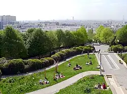 Parc de Belleville mit Sicht auf Paris