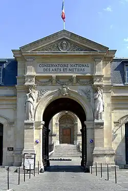 Haupteingang des Conservatoire national des arts et métiers, Rue Saint-Martin