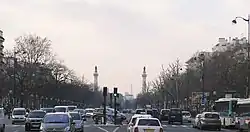 Der Cours de Vincennes in Richtung Place de la Nation