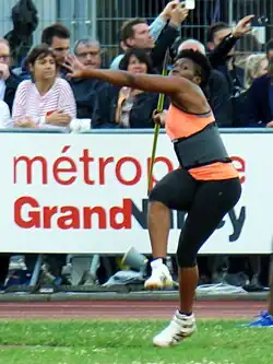 Alexie Alaïs Rang sieben mit 60,46 m