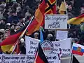 25. Januar 2015 mit Wirmer-Flagge am oberen Bildrand.[64]