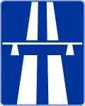Zeichen für die Autobahn