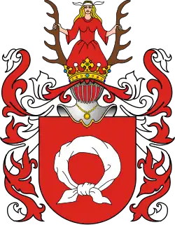 nur die Stirnbinde im Wappen Nałęcz, eine polnische Wappengemeinschaft
