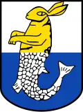 Fischgeschwänzt im Wappen von Parchwitz