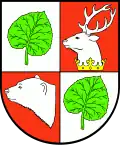 Wappen der Gmina Łopiennik Górny
