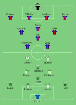 Aufstellung Paris Saint-Germain gegen SK Rapid Wien