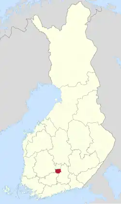 Lage von Padasjoki in Finnland