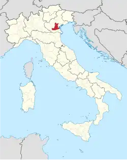 Lage innerhalb Italiens