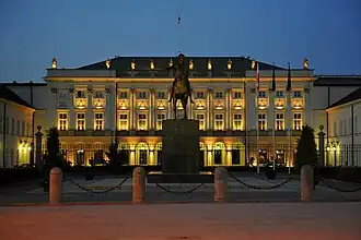 Präsidentenpalast nachts