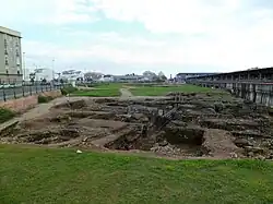 Räume im Westen des Palastes, die in der Beschilderung als kaiserliche Privatgemächer gedeutet werden