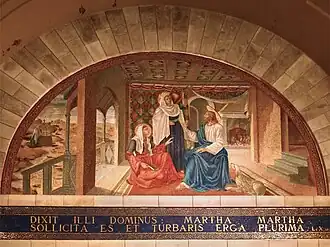 Jesus im Haus von Martha und Maria