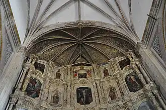 Detail der Altarrückwand (retablo)