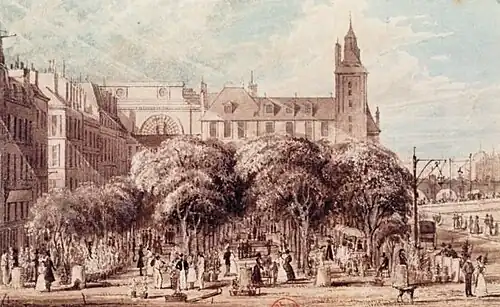 Der Markt um 1829 (Frederick Nash).