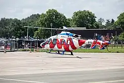 Flugvorführung eines Kasan-Ansat-Hubschraubers von Russian Helicopters