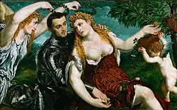 Paris Bordone: Venus, Mars und Cupido, 1560, Kunsthistorisches Museum in Wien