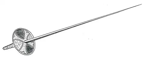 Pariser Stoßdegen, entstanden in Frankreich um 1750