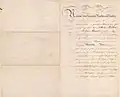 Patent für einen preuß. Portepee-Fähnrich (Oberfähnrich) Vorderseite 1872[1]