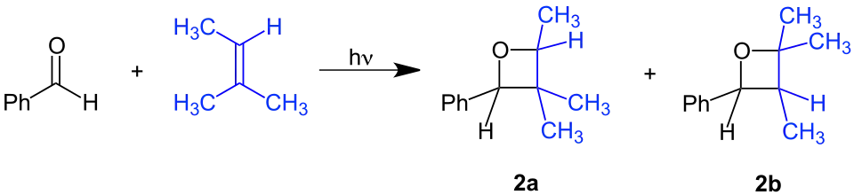 Paterno-Büchi Reaktion unsymmetrisch